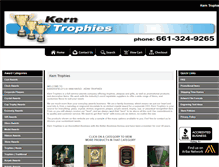 Tablet Screenshot of kerntrophies.com